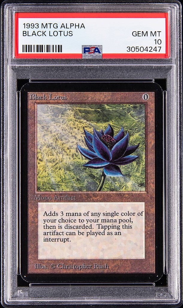 Asta Goldin: Alpha Black Lotus - PSA GEM MT 10