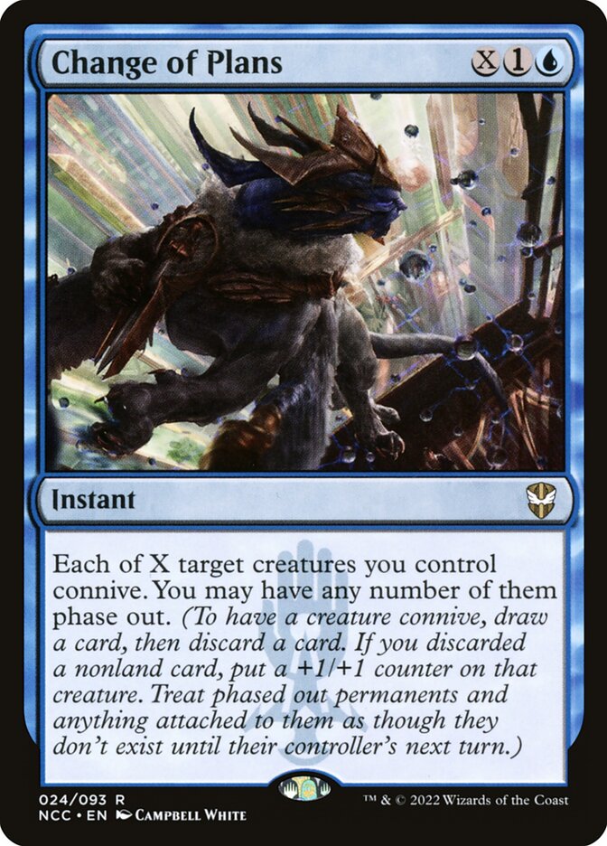 [NCC] Change of Plans
