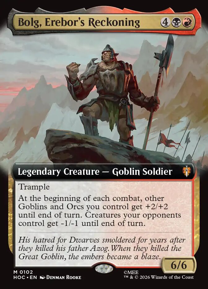 [HOC] Bolg, Erebor’s Reckoning